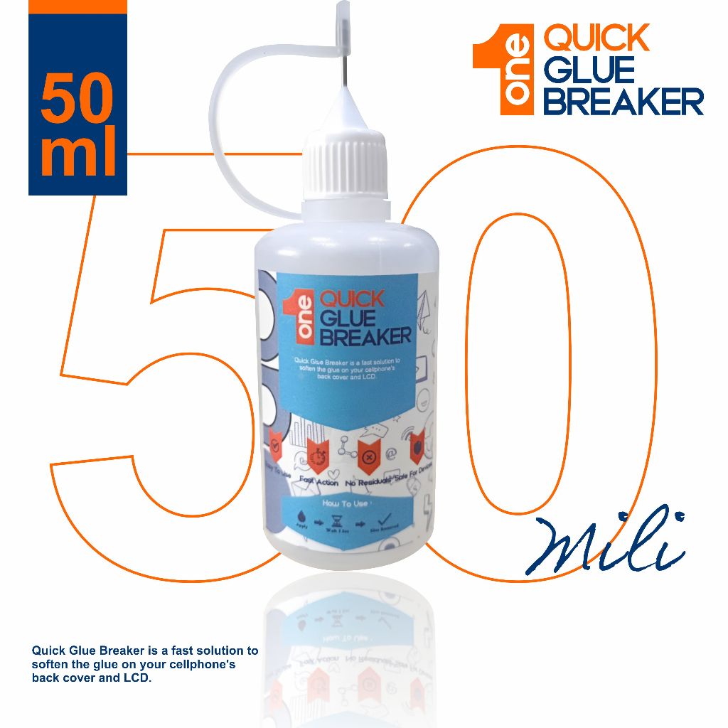 Quick Glue Breaker Glue Remover Lcd Backcover 50 ml Penghancur Lem LCD HP