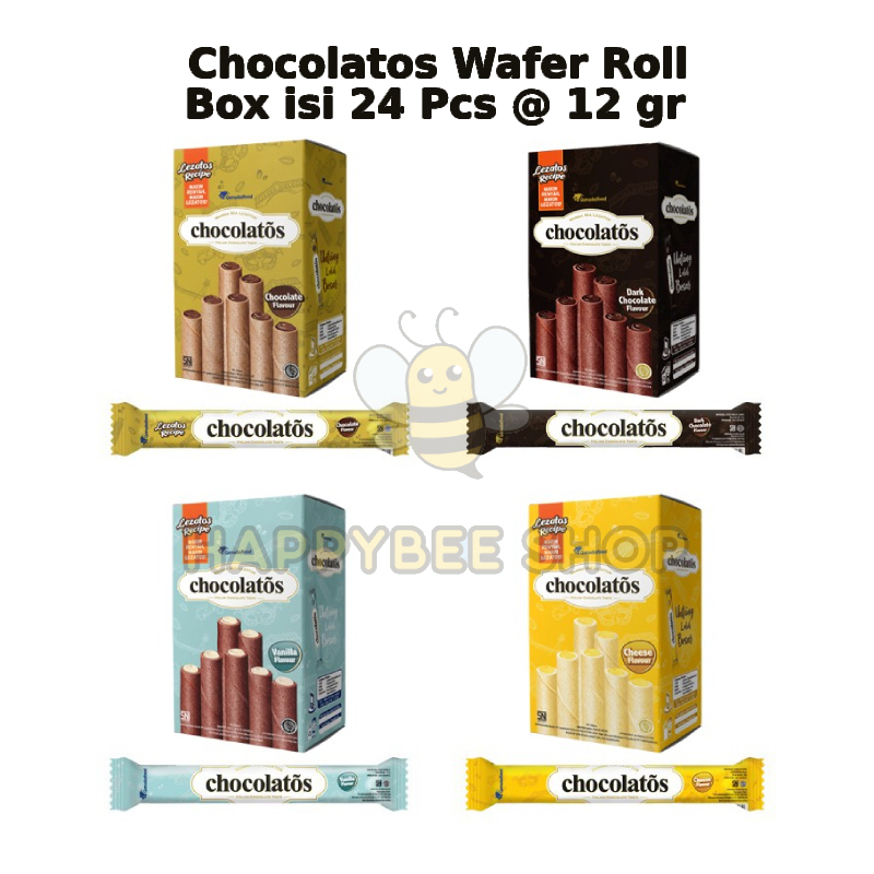 

Gery Chocolatos Wafer Roll Coklat - 1 box isi 24 Pcs