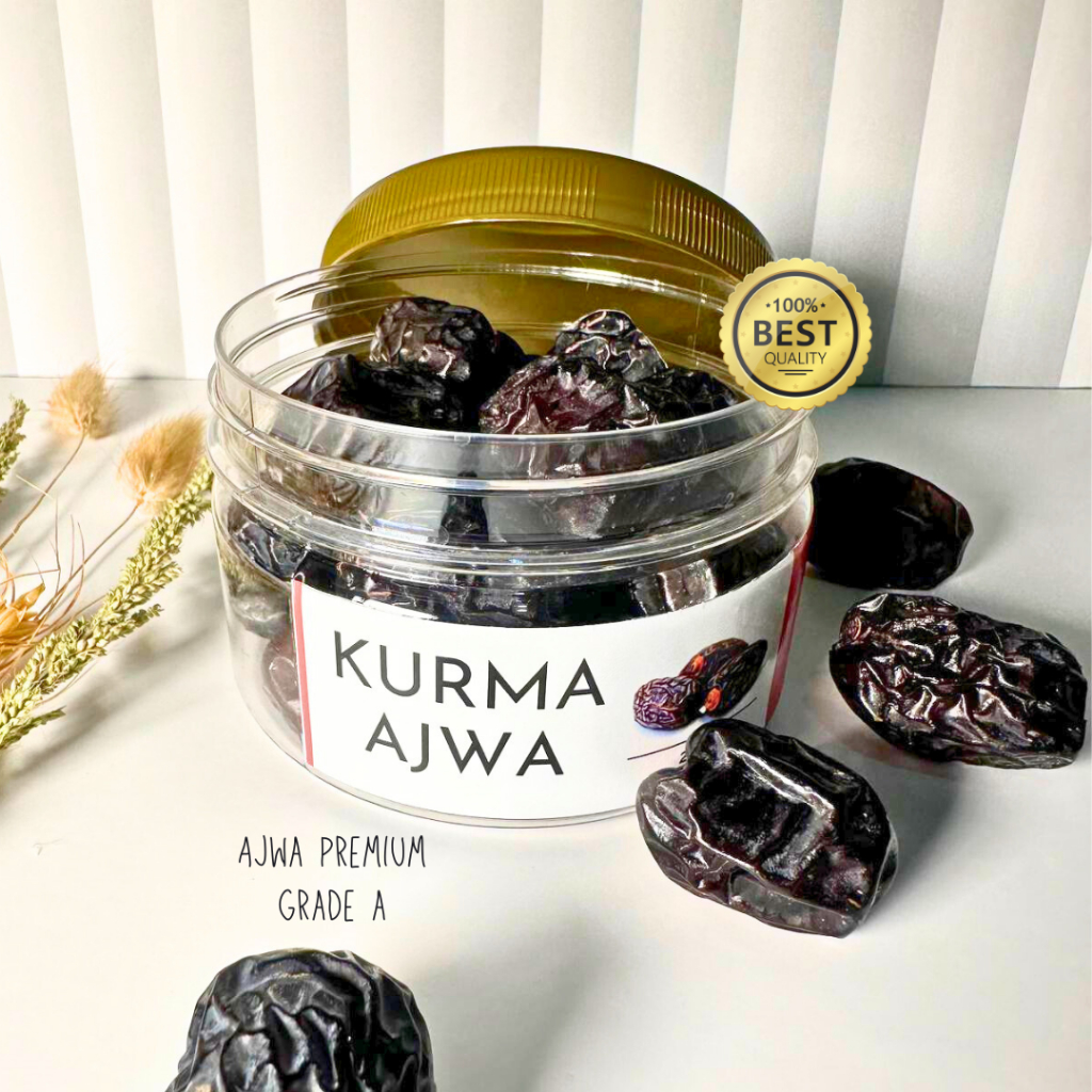 

KURMA AJWA KURMA NABI KURMA MADINAH Premium Grade A 150 gram by Surabaya Mengaji