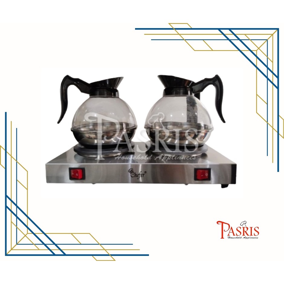 COFFEE WARMER / TEA WARMER + 2 TEKO DECANTER SET