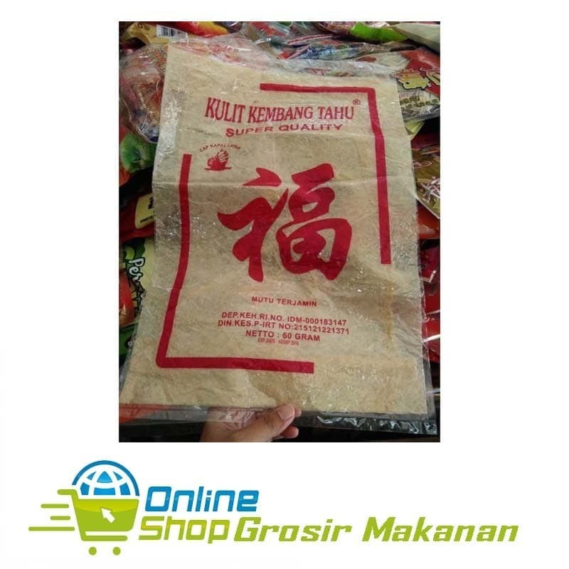 

Bahan Masakan / Kulit Kembang Tahu Super Quality 60 Gr / HALAL