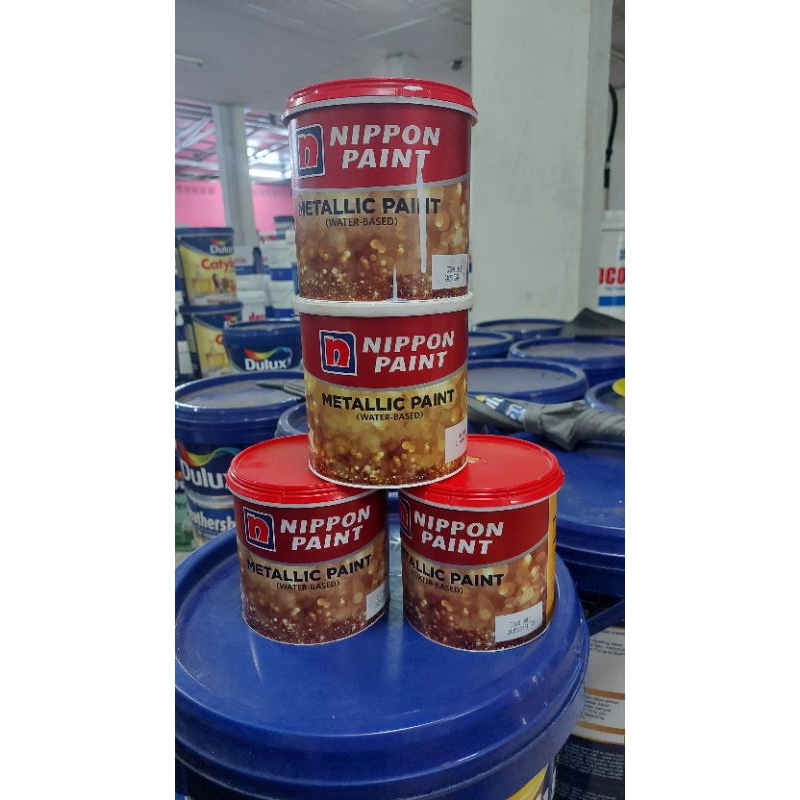 Nippon Paint - Metalic paint Gold 750ml / cat warna emas