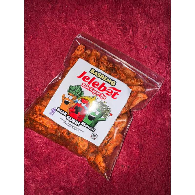 

Basreng jelebet 250 gr renyah gurih pedas nikmat