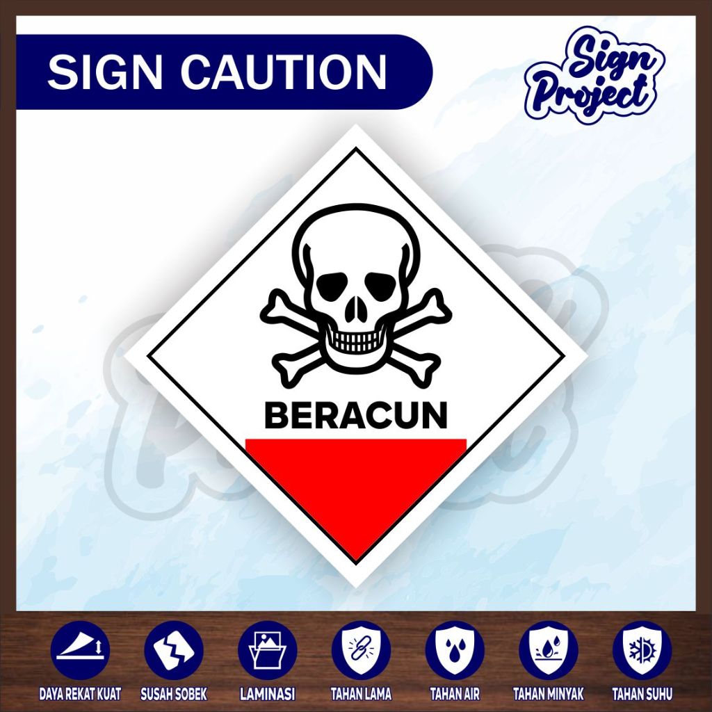 

Stiker Simbol LAbel K3 Limbah B3 Hazmat Beracun/Stiker Label Tanda Simbol Limbah B3 Stiker Bahan Berbahaya dan Beracun STIKER HAZMAT BERACUN