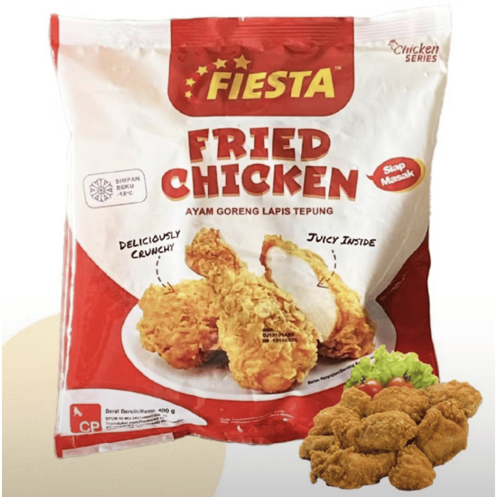 

Frozen Fiesta Fried Chiken Ayam Goreng Lapis Tepung 400g Siap Masak
