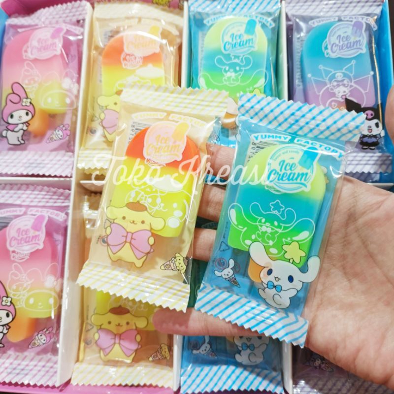 

(Per pcs) Penghapus Sanrio Ice Cream / Es krim Kuromi
