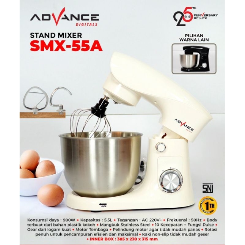 MIXER KUE ADVANCE SMX55A / STAND MIXER / MIXER DUDUK ADVANCE SMX-55A