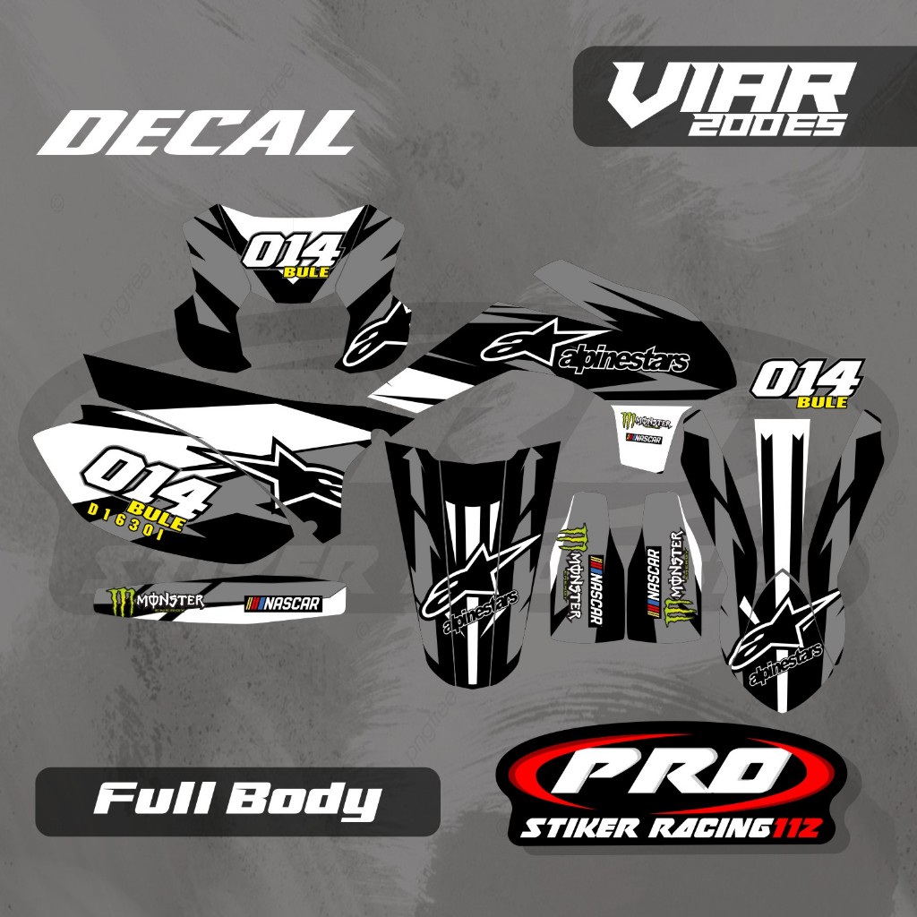 Decal Viar Cross-x 200es custom Decal Viar 200 es Decal viar free request