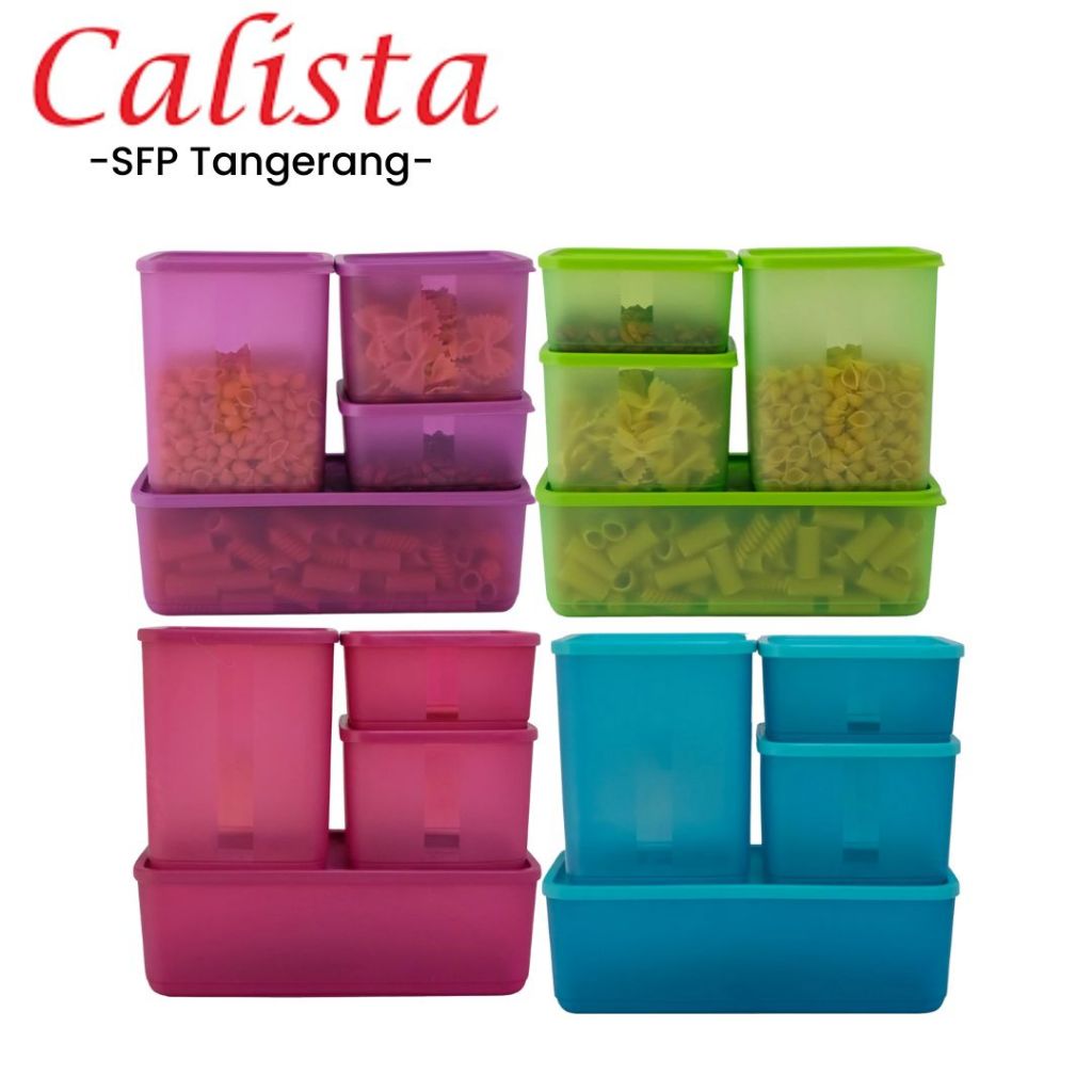 Calista Aurora Toples Set isi 4pcs Full Colour BPA FREE Toples Besar isi 4 PCS Calista Premium