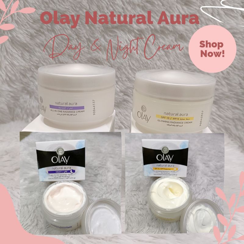 Promo Olay Natural Aura Saudi/olay day saudi /Olay arab / Olay malam / Olay siang / cream Olay saudi