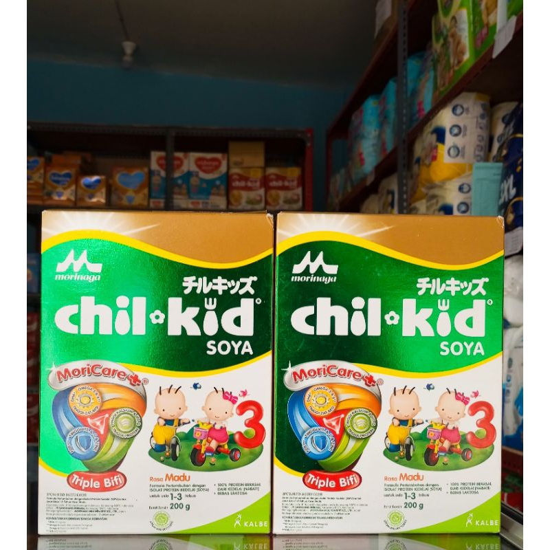 

Morinaga Chil-Kid Soya 3 untuk usia 1-3 tahun rasa Madu 200gr