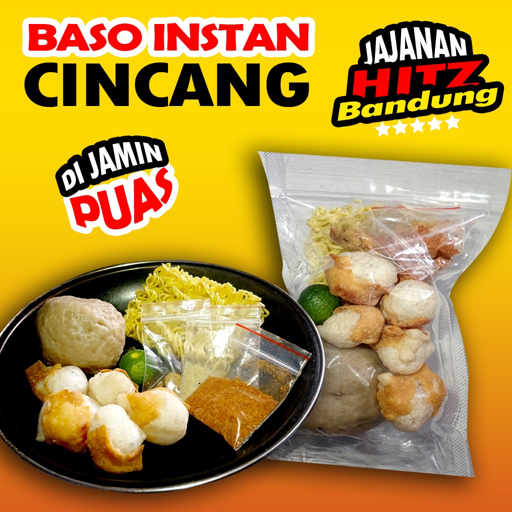 

Baso Bakso Cincang Sapi Asli Siomay Cuanki Pedas Instan