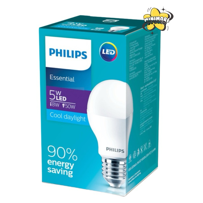 Lampu PHILIPS 5W LED // PHILIPS 5 Watt // Bohlam Philips // Lampu