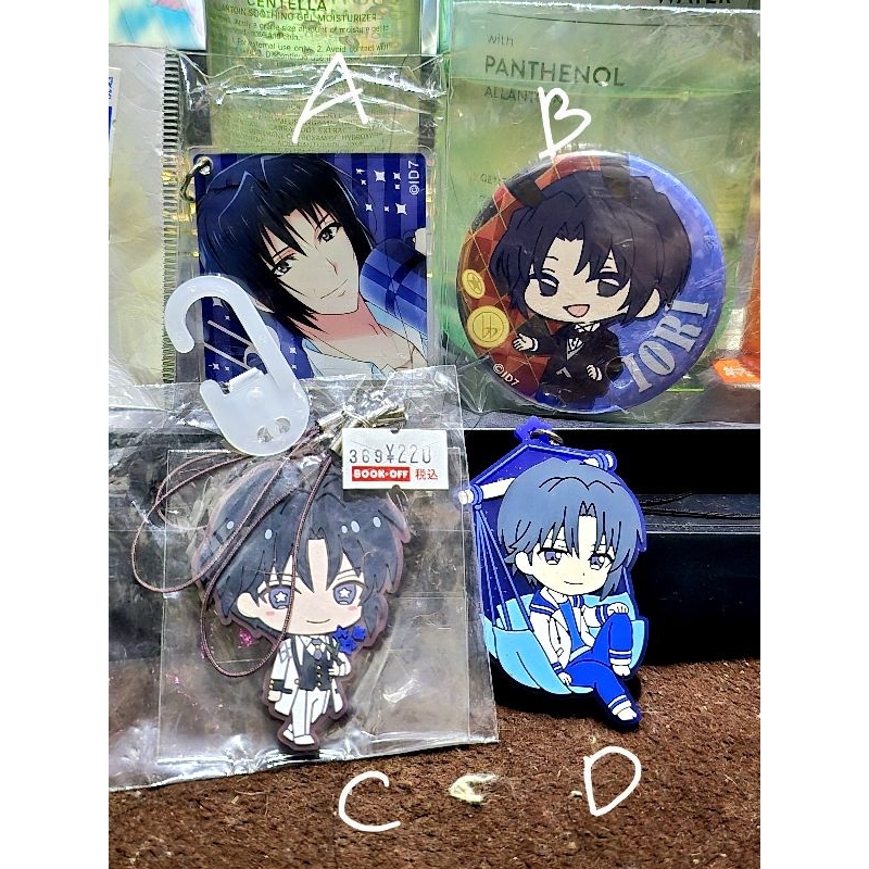 mitsuki iori Idolish7 Akrilik acrylic keychain gantungan kunci rubber strap badge pin official merch