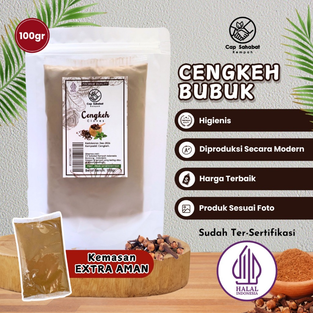 

100gr Cengkeh Bubuk / Ground Cloves / Rempah / JSR 100% PREMIUM QUALITY