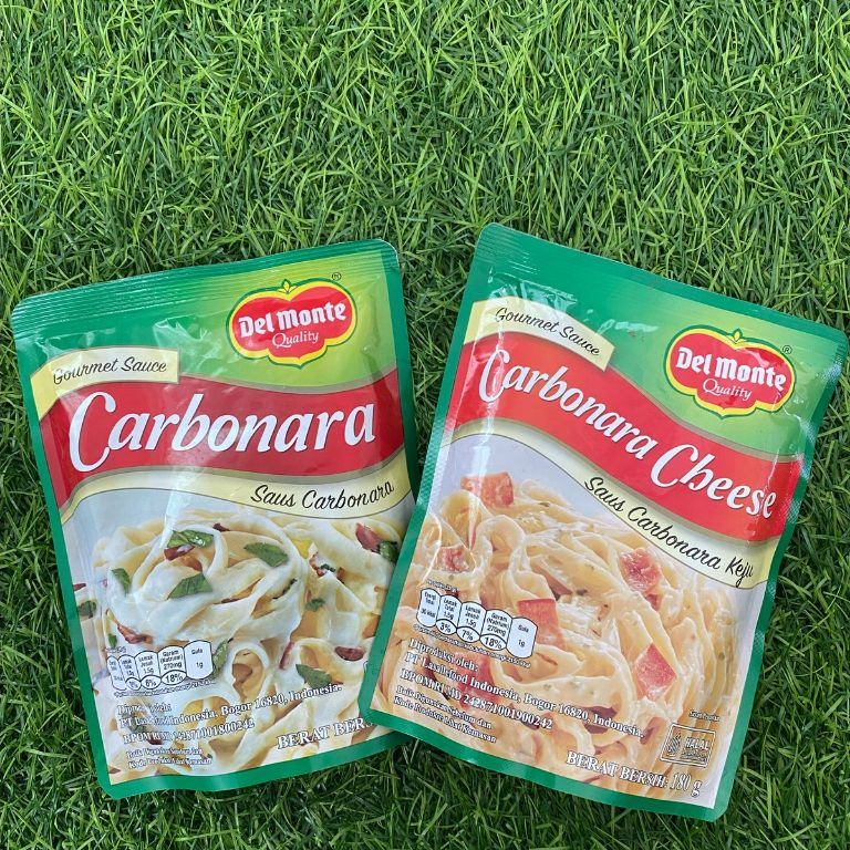 

Distributor Delmonte Carbonara Sauce 180 gram - Delmonte Carbonara Sauce Cheese 180 gram / Delmonte Carbonara Saos Ori 180 gram - Delmonte Carbonara Sauce Keju 180 gram - Frozy Farm