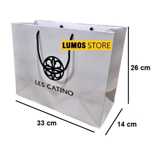

Paper bag Putih Les Catino premium landscape tebal