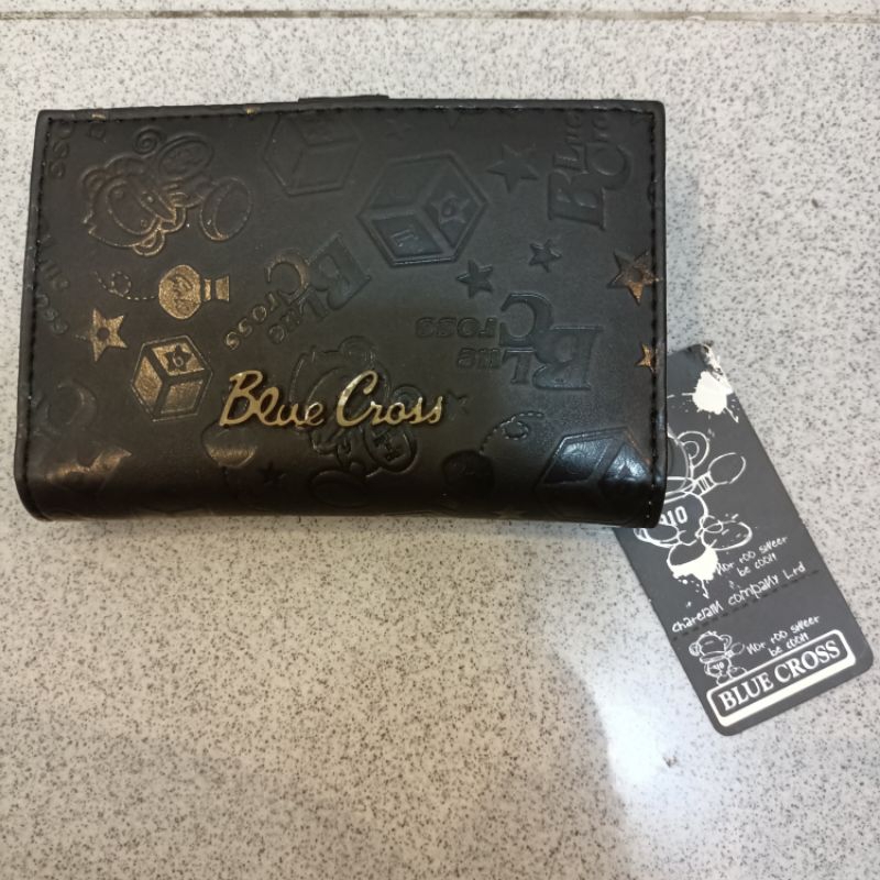 dompet lipat wanita blue cross chatelain monkey original