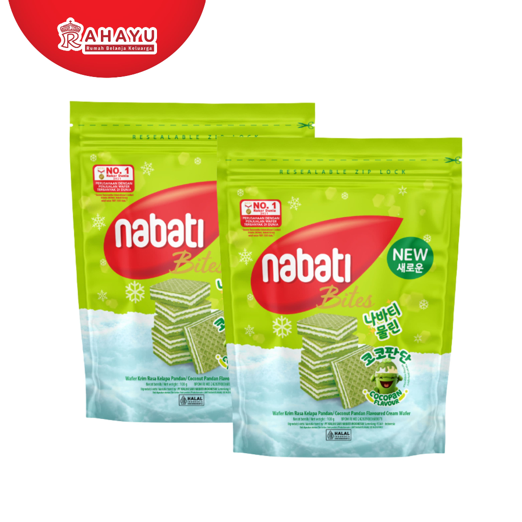 

NABATI BITES 100GR RASA KEJU & KELAPA PANDAN