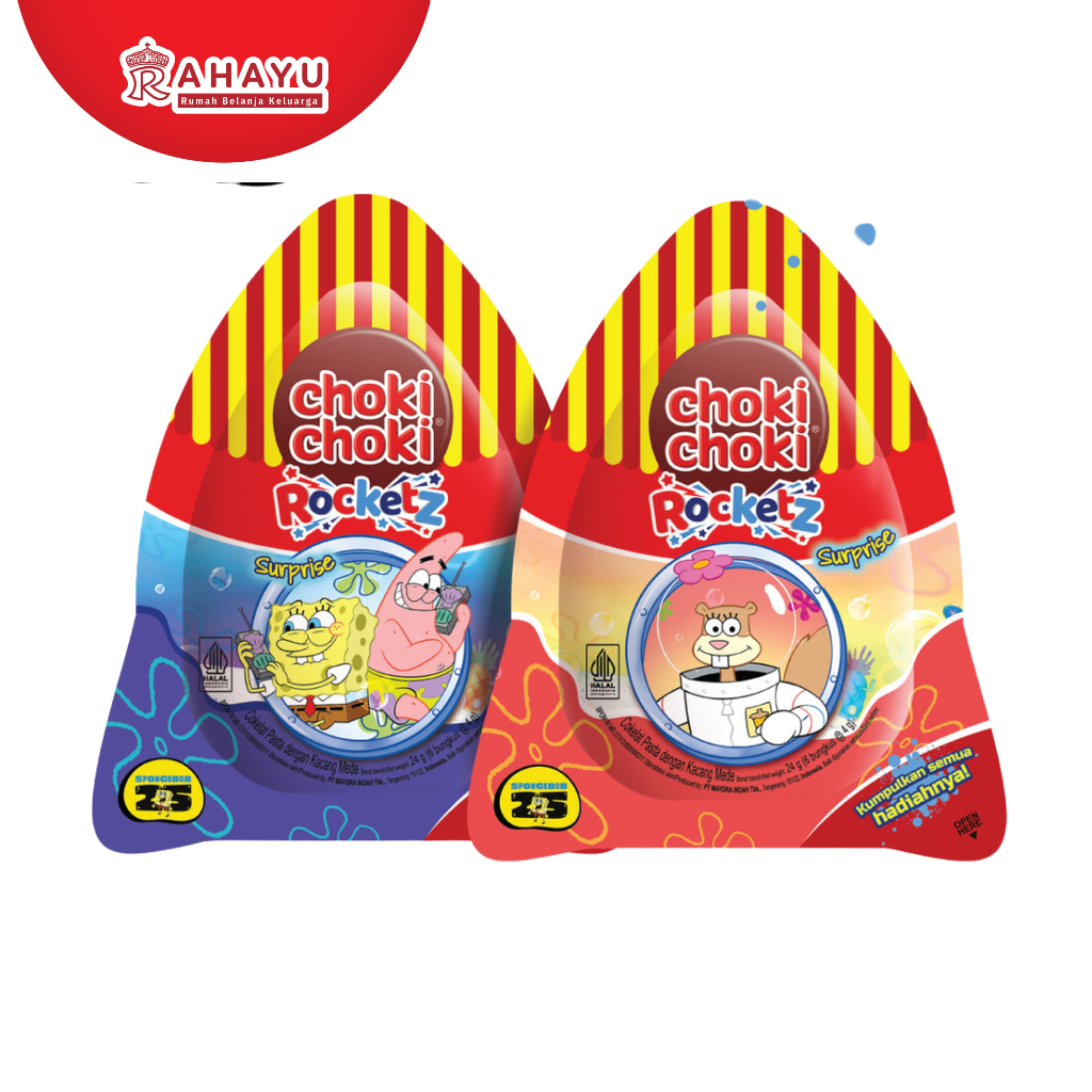 

CHOKI CHOKI ROCKETZ 24GR(6 BUNGKUS @ 4 GRAM) COKLAT PASTA DENGAN KACANG MEDE