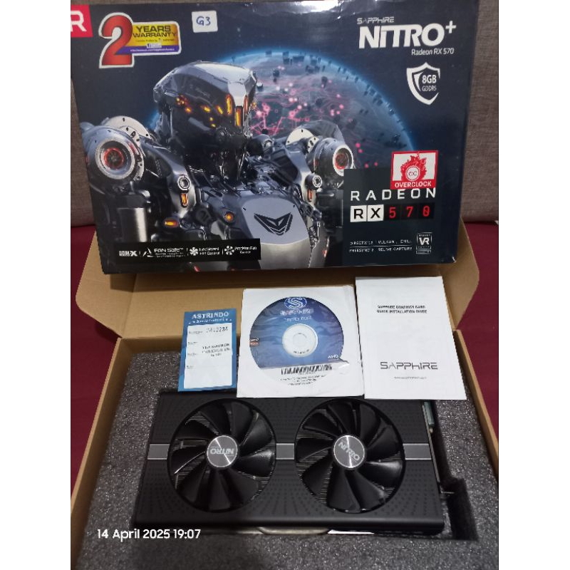 RX 570 8 GB sapphire nitro +