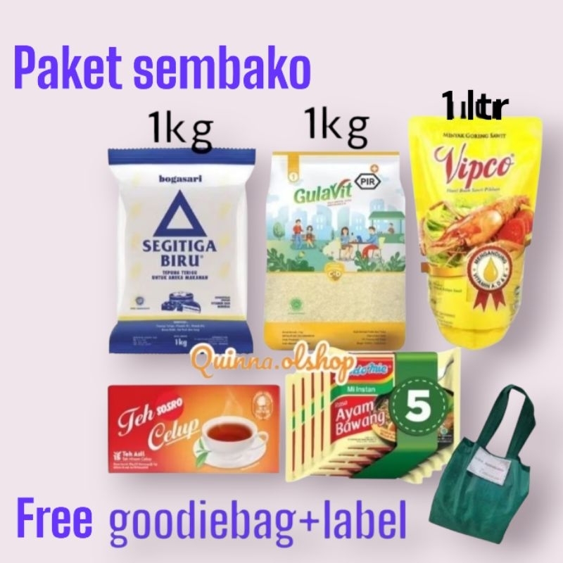 

Paket Sembako/Hampers utk berbagi dll... free goodiebag+label