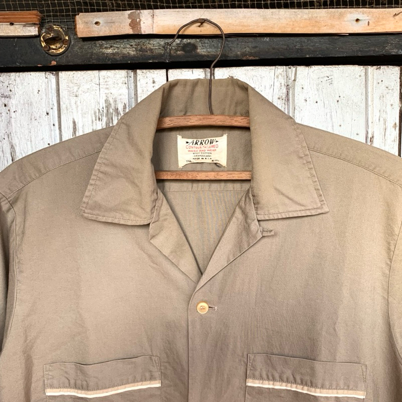 1950s Arrow Contour Tailored Loop Collar Shirt