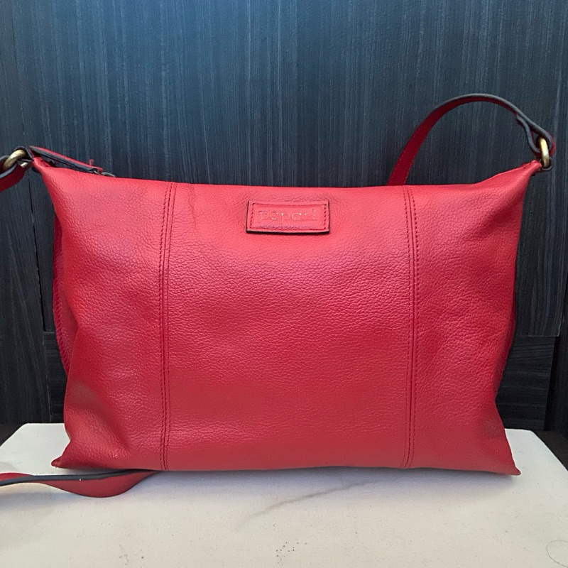Pepari Leather Bag Merah