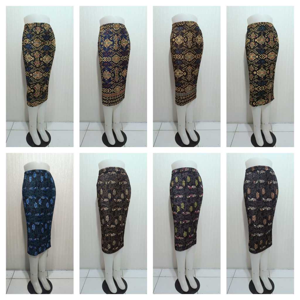 BAWAHAN KEBAYA ROK PLISKET BATIK 7/8