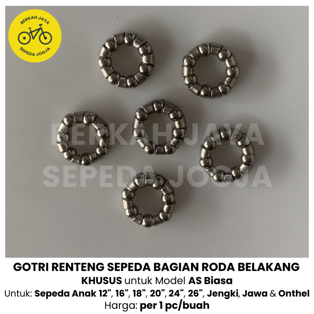Sarang Pelor Sarangan Gotri Taiwan Gotri Renteng As Roda Belakang 1/4 x 7 Sepeda Anak Mini BMX MTB J
