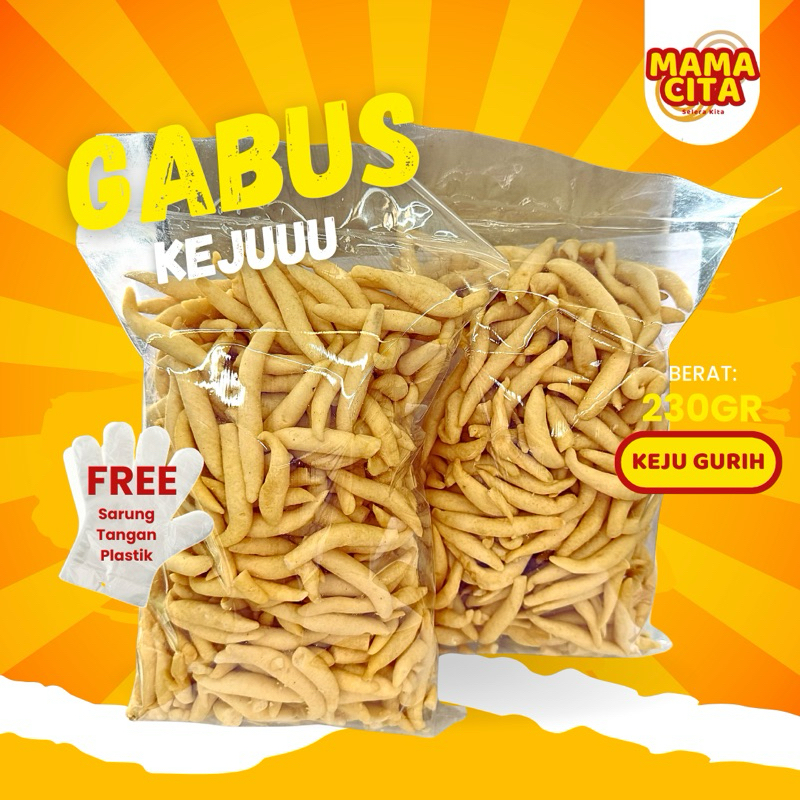 

Gabus Keju Gurih Renyah 230GR + FREE Sarung Tangan Plastik #LangsungNyemil