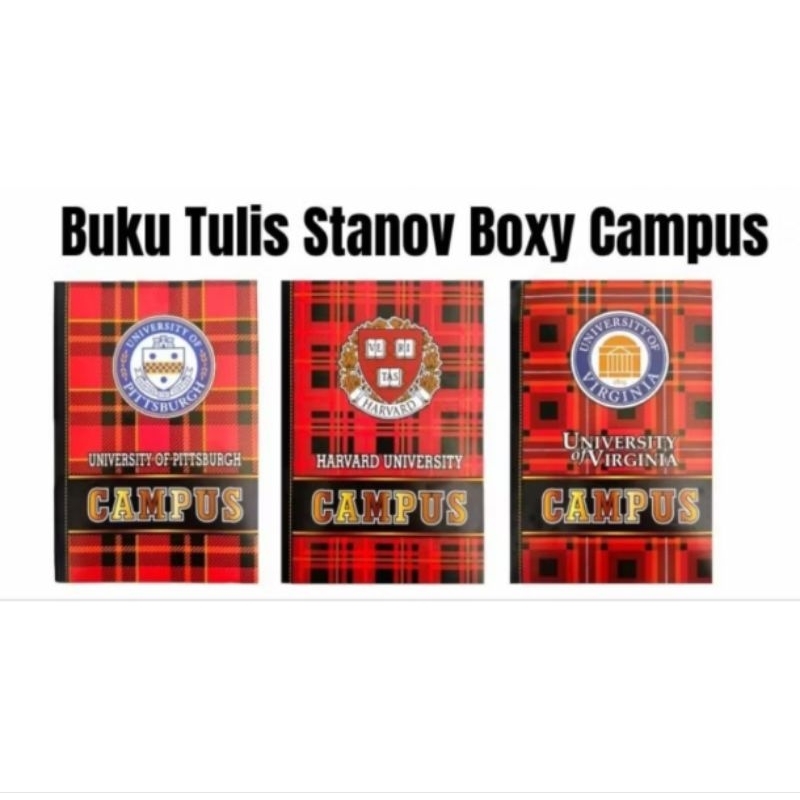 

Buku Tulis Boxy 42 lembar / 50 lembar STANOV ( 10pcs ) Campus
