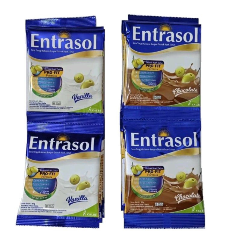 

ENTRASOL SACHET RENCENG VANILA COKLAT ISI 19 SACHET