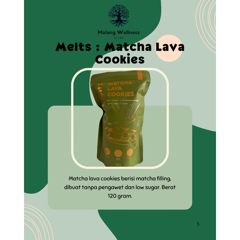 

Melts Matcha Lava Cookies 120 g