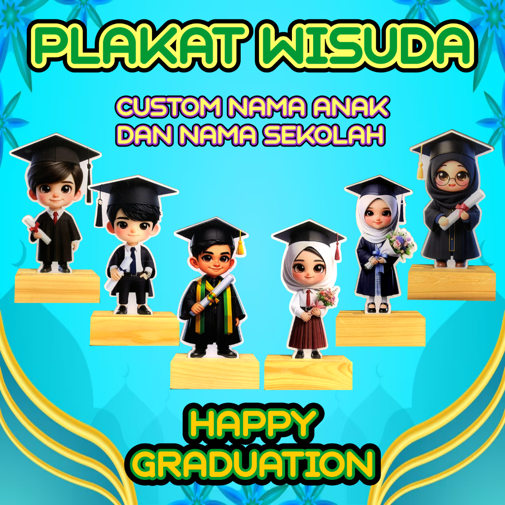 PLAKAT WISUDA / PLAKAT AKRILIK / PLAKAT WISUDA AKRILIK / PIALA WISUDA