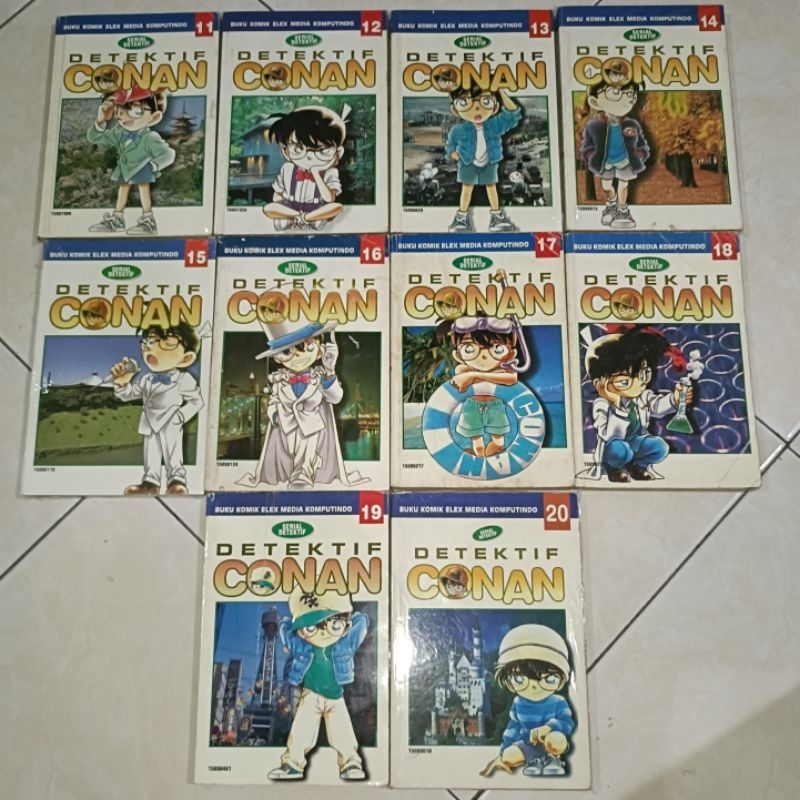 komik detektif Conan set vol 11-20 original