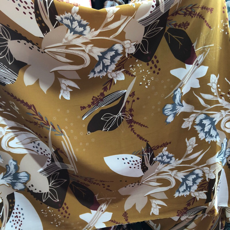 kain montana crepe motif - kain montana crepe motif bunga - kain montana crepe motif luxury gbk