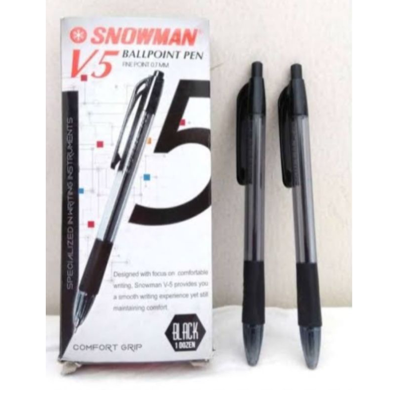 

(3 pcs)Balpoin/Balpoin snowman v-5/pulpen snowman/pulpen snowman v-5/pen snowman