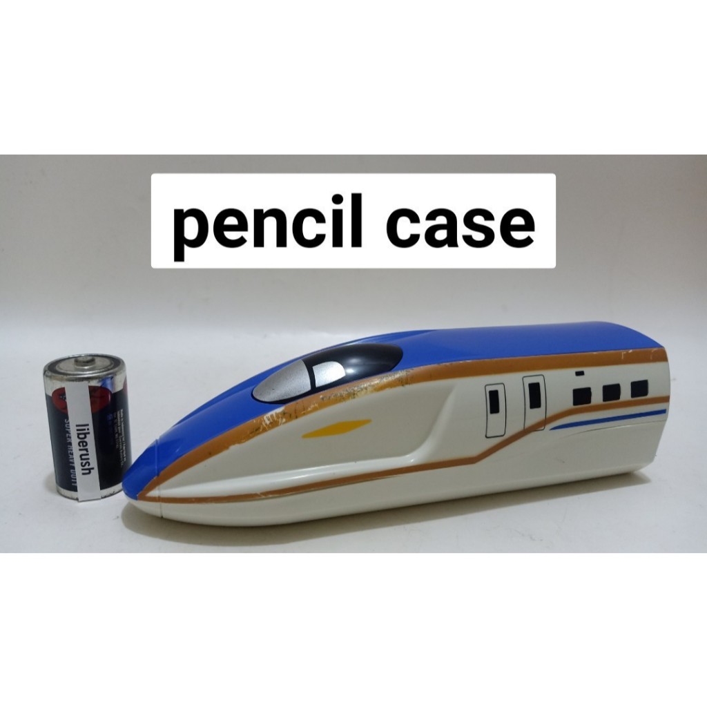 

shinkansen plarail bullet train pencil case public vehicle kotak pensil kendaraan