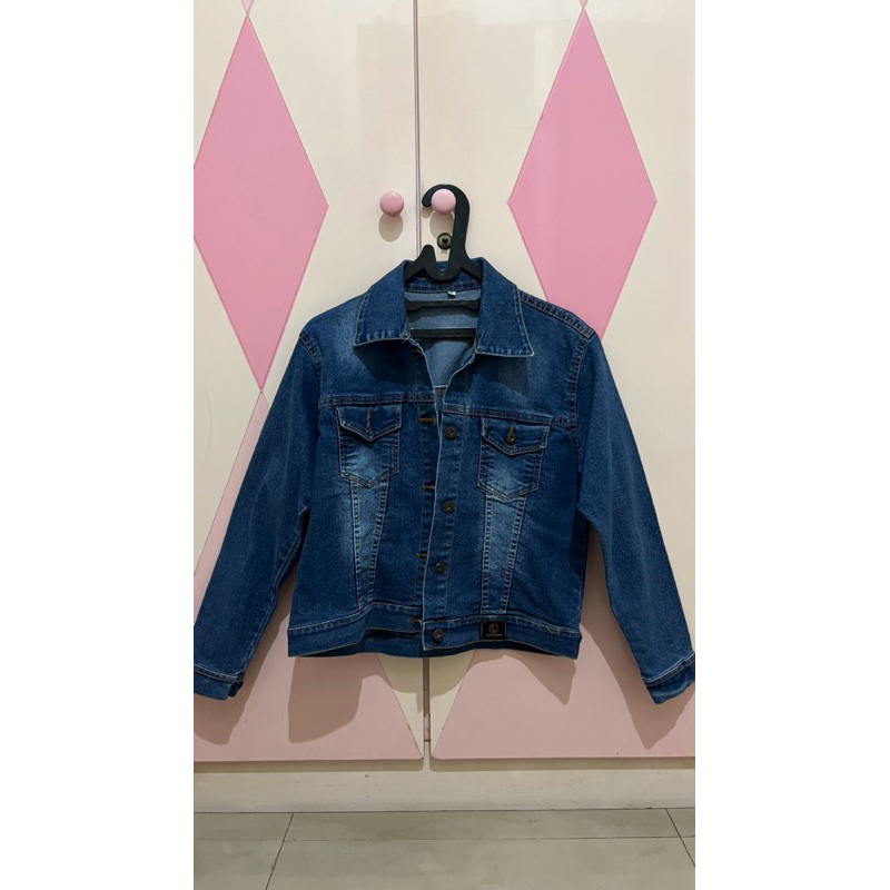 Jaket Denim Wanita Crop Top