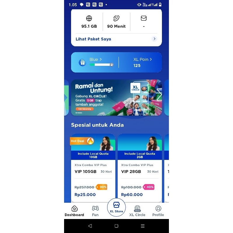 kartu xl xtra Combo plus vip diskon 90%