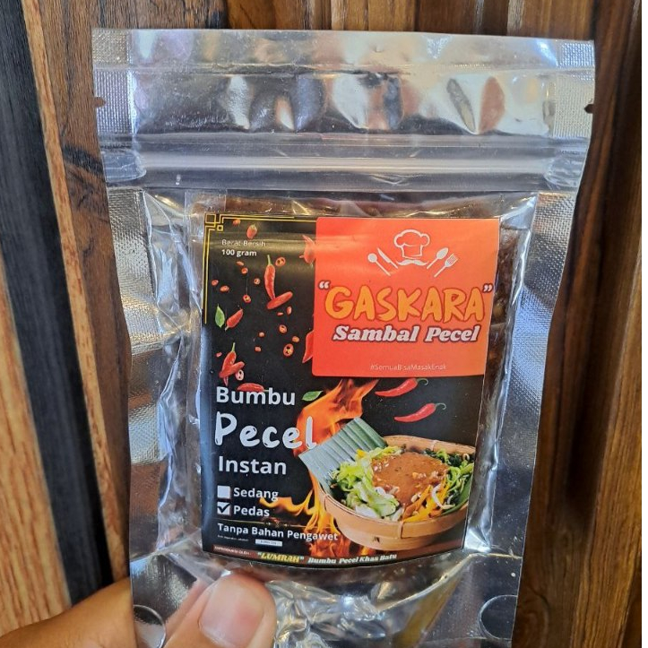 

sambel pecel bumbu pecel ALAMI tanpa pengawet