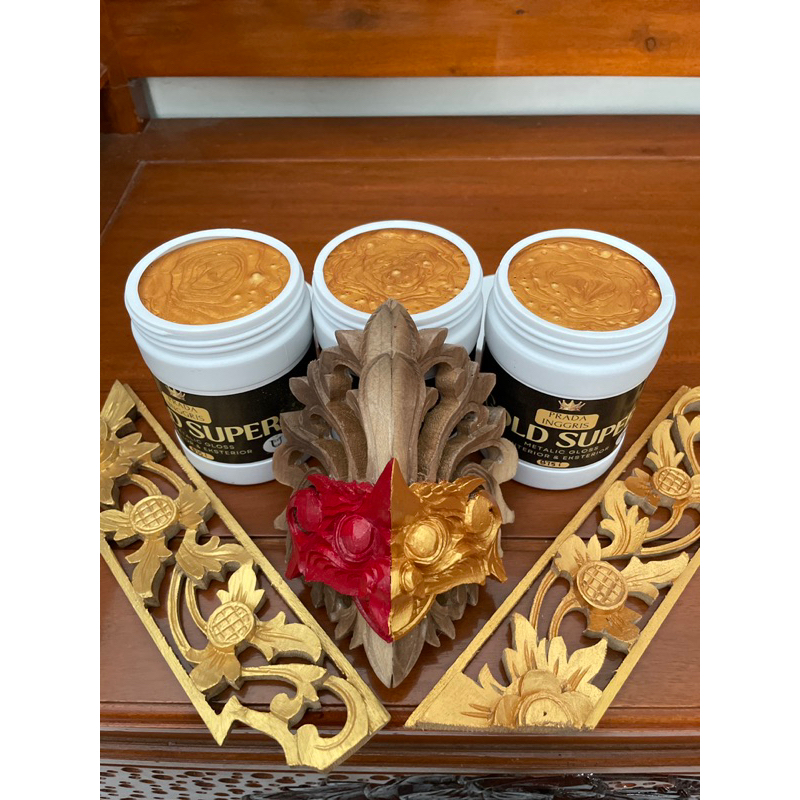 CAT PRADA EMAS / GOLD SUPER / PRADA INGGRIS / Metallic GLOSS / Interior & Eksterior / 500 Gr