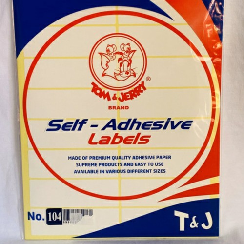 

Tom & Jerry Self-Adhesive Labels/Label Undangan No.104 (24 x 75mm)