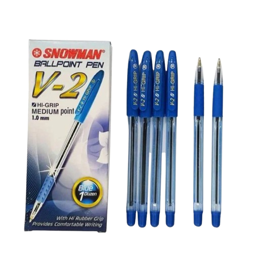 

Pulpen Snowman V-2 0.6 mm Ball Pen / Ballpoint Snowman V2 - Satuan - Biru