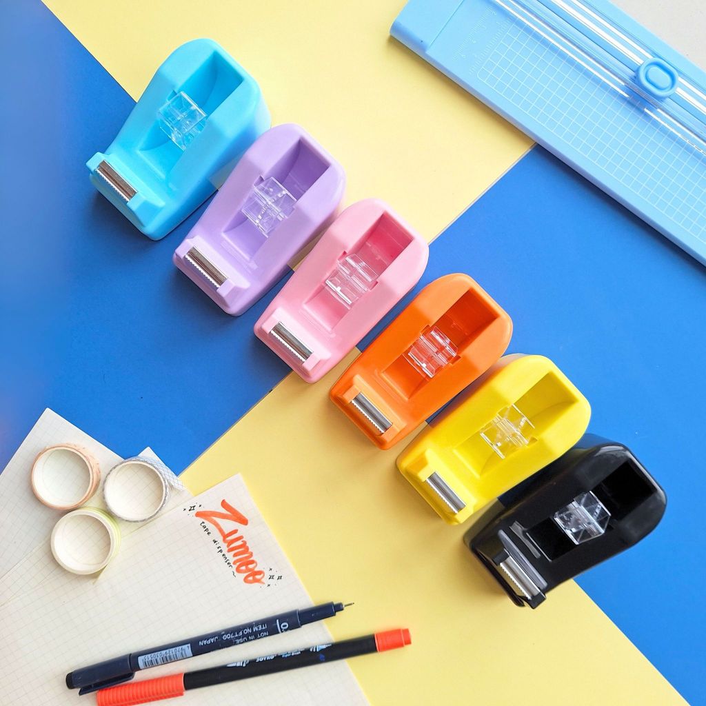 

Zumoo Tape Dispenser Isolasi Warna Pastel Cute / Dispenser Warna Macaron Estetik Aesthetic Imut kekinian