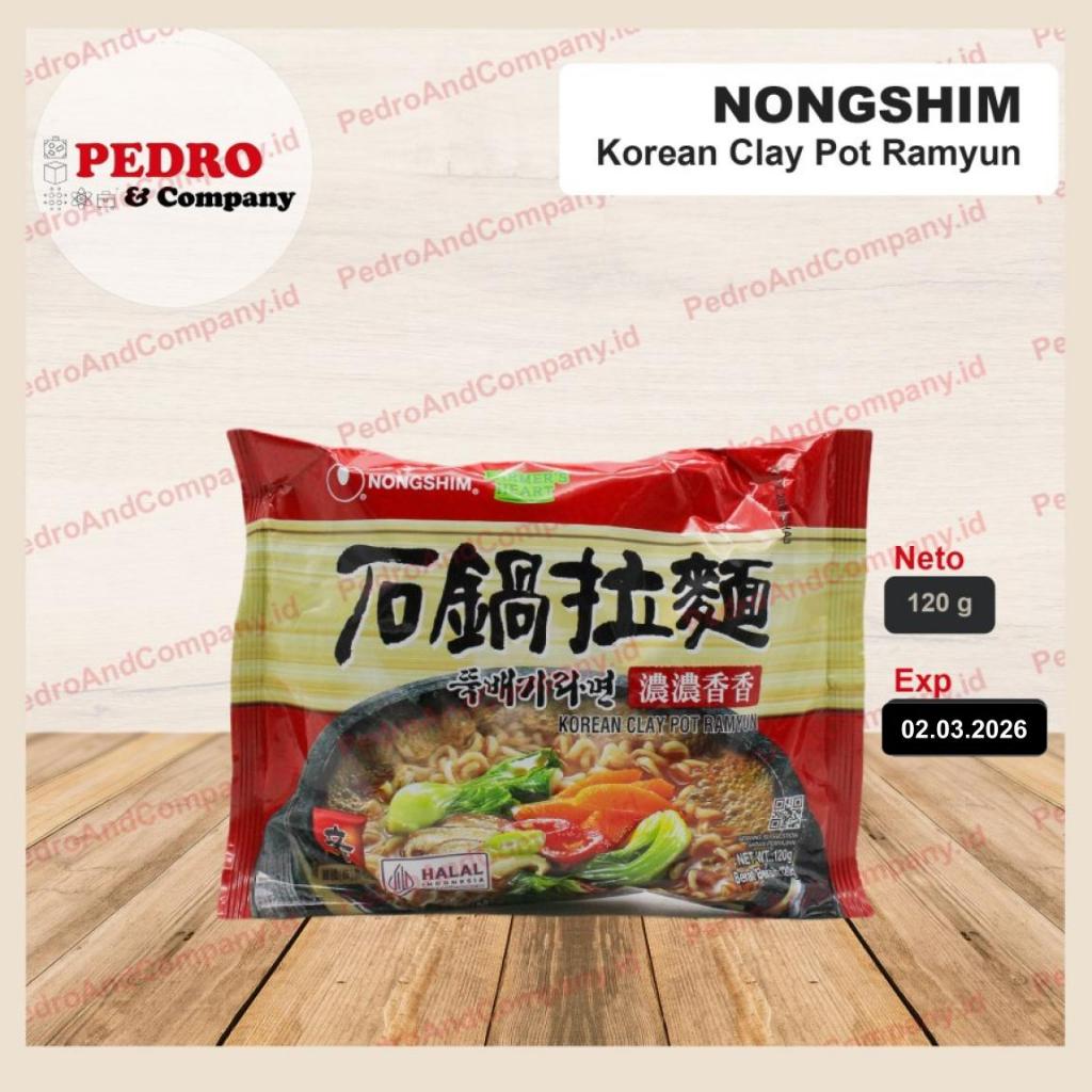 

Nongshim korean clay pot ramyun 120 gram - mie instant ramen korea mi