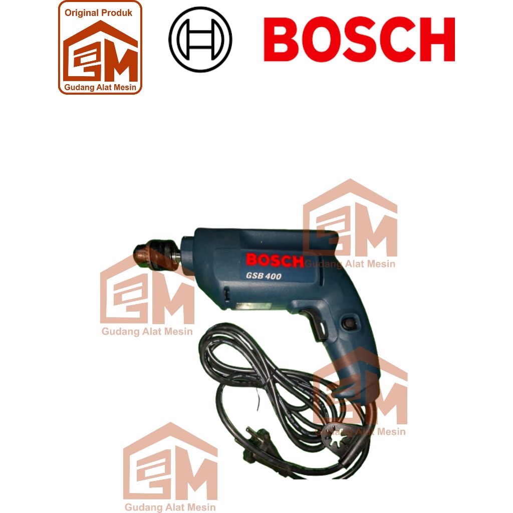 Mesin Bor Tembok / Impact drill BOSCH 10mm GSB 400 + TOOl BOX BOSCH