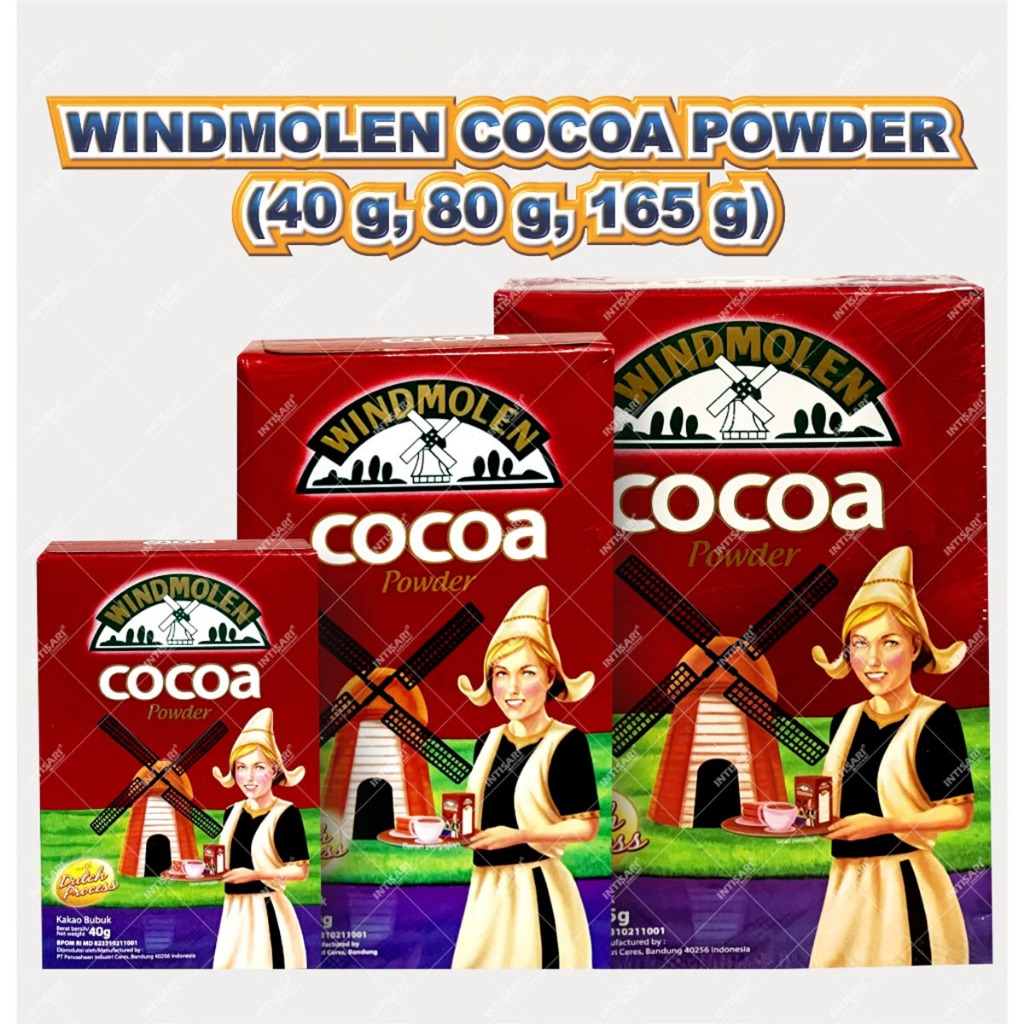 

Windmolen Cocoa Powder / Kakao Bubuk 40gr / 80gr / 165gr [HALAL]