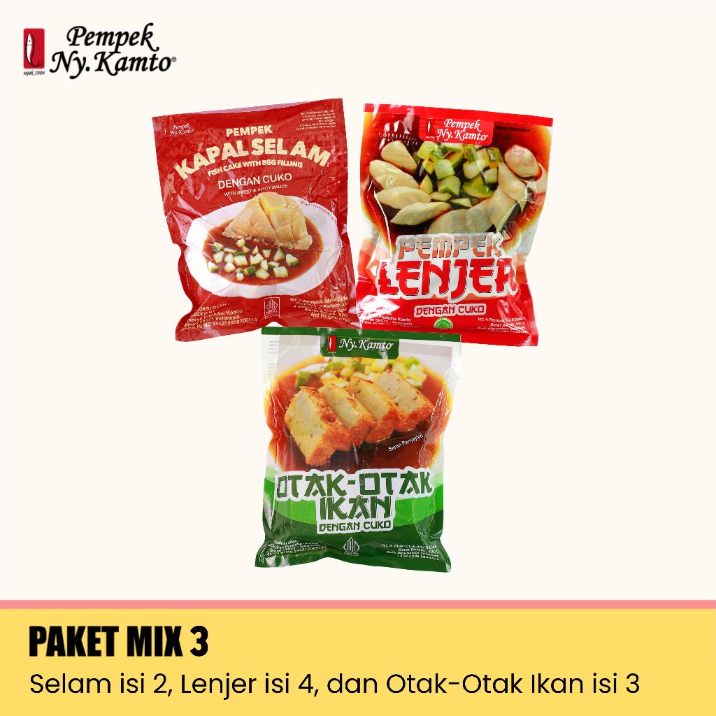 

Pempek Ny. Kamto Paket Mix 3
